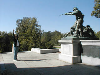 Vicksburg battlefield - Wisconsin memorial - those wacky Wisconsonite