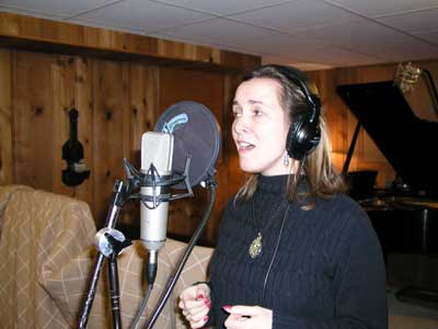 Karen in the studio