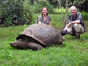 Posing with Tortoise