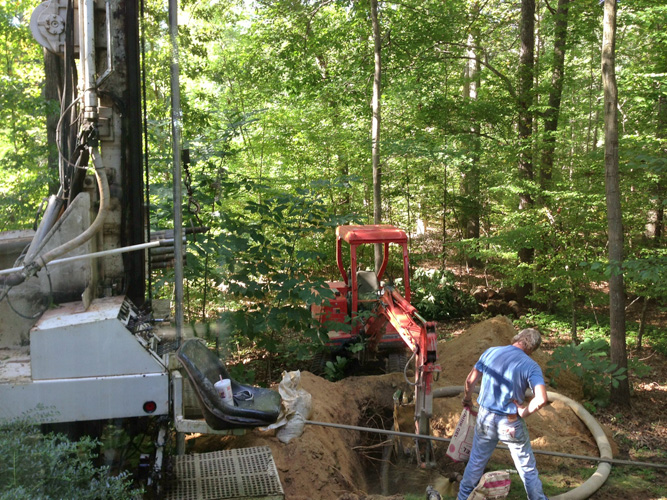 digging of the malaria pit