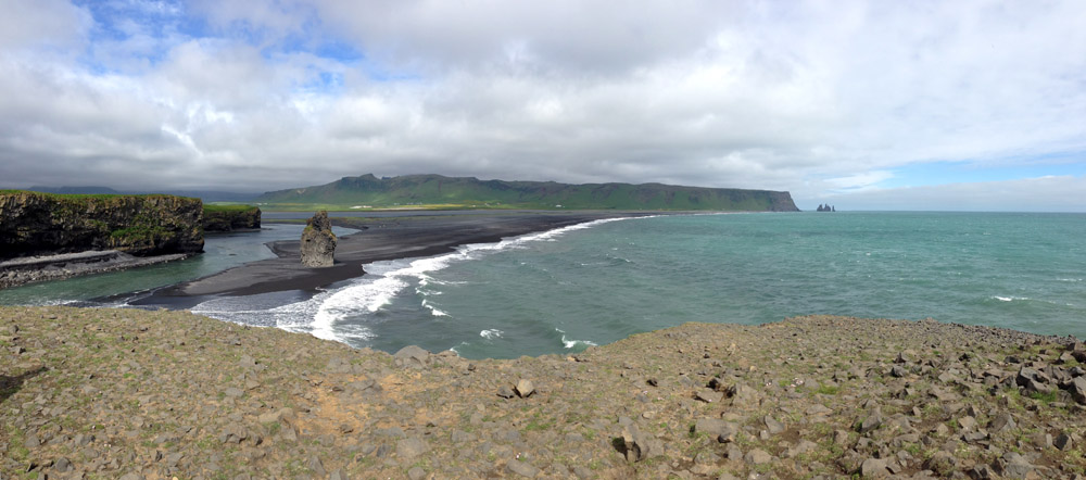 Iceland volcanic seaside